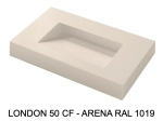 Plan vasque lavabo sur mesure : L 60 à 201 x P 40 à 51 cm, finition lisse mate, 10 couleurs au choix, Anti bactérien, résine Akrytan® teinté dans la masse, Livraison Offerte.